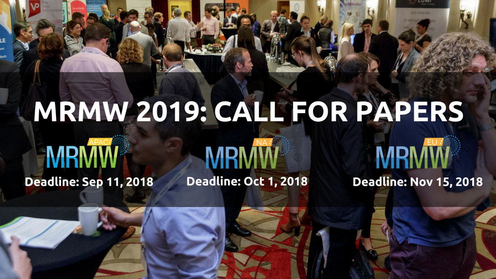 MRMW Conference Series 2019 – Call for Papers is Open!