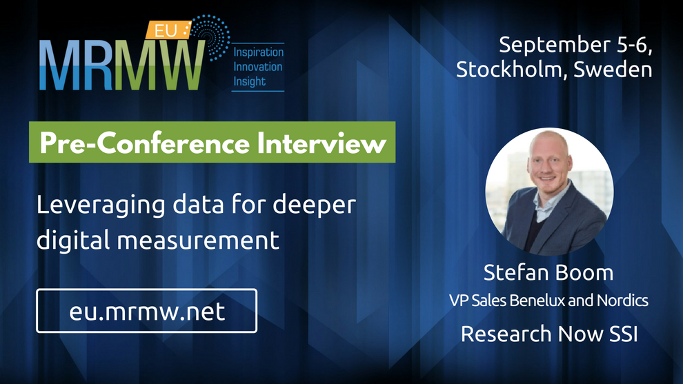 Pre-Conference Interview with Stefan Boom of Research Now SSI