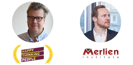 Edward Appleton (Chief Marketing Officer, Happy Thinking People) and Jens Cornelissen, (Managing Director for Merlien’s Global Events) 
